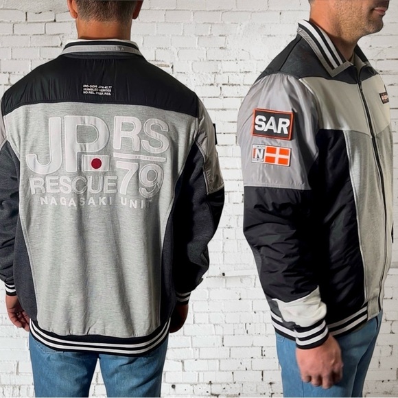 IRO-OCHI Japanese Streetwear Zip Nagasaki Rescue Jacket - Picture 1 of 12